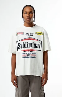 Pacsun Subliminal Racing Cropped T-Shirt