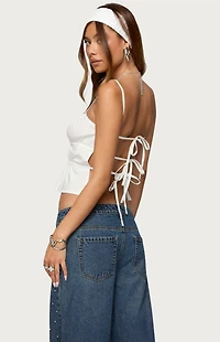 Edikted Adler Tiered Backless Top