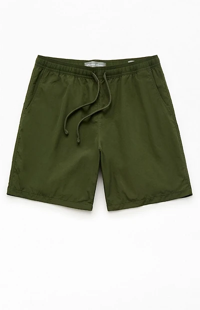 Pacsun Green Monday 7.5" Swim Trunks