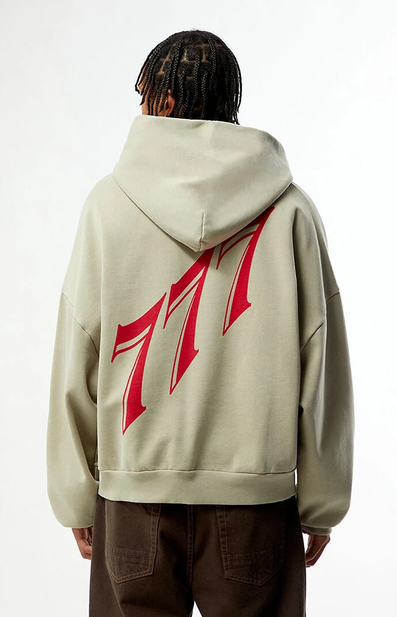 Pacsun 777 Cropped Full Zip Hoodie