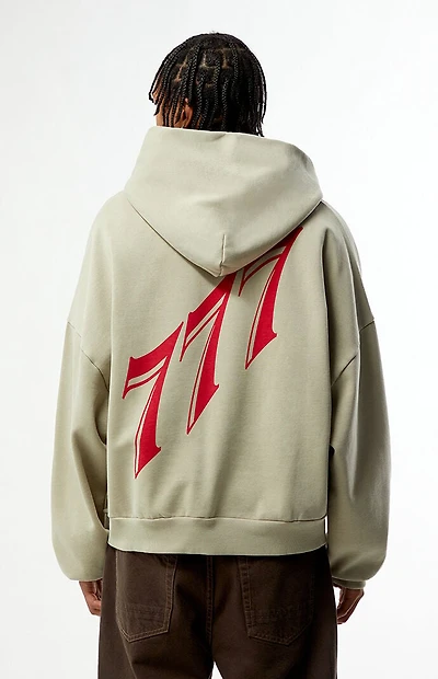 Pacsun 777 Cropped Full Zip Hoodie