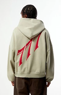 Pacsun 777 Cropped Full Zip Hoodie