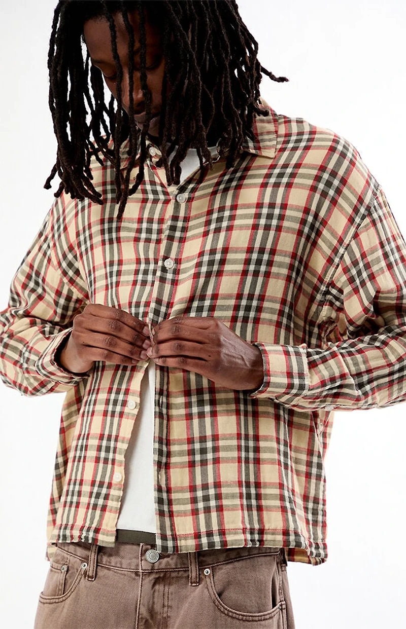 Pacsun Reed Long Sleeve Plaid Shirt