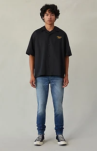 Pacsun Bryce Stacked Skinny Jeans Stretch Medium Indigo