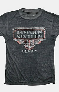 PS VINTAGE 80s Division Sixteen Boston Graphic T-Shirt