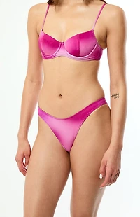 Pacsun Plum Rae Shine High Cut Bikini Bottom