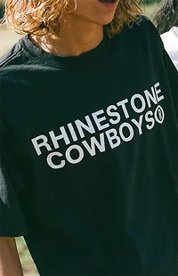 UNDER A BURNING SUN Rhinestone Cowboys Logo T-Shirt