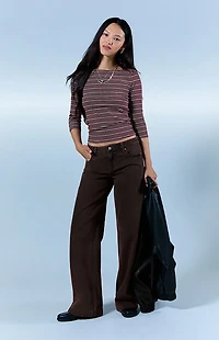 Pacsun Casey Low Rise Baggy Jeans Brown