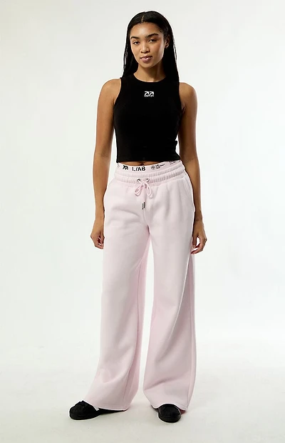 L/AB c/o Off-White Double Waistband Baggy Sweatpants