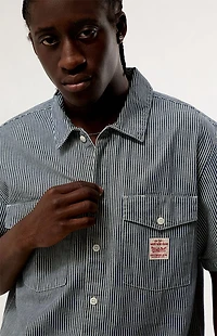 Levi's Striped Worker Short Sleeve Shirt