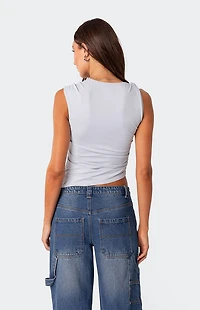 Edikted Tanya Asymmetric Gathered Top