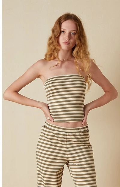 Your Favorite Lila Striped Tube Top
