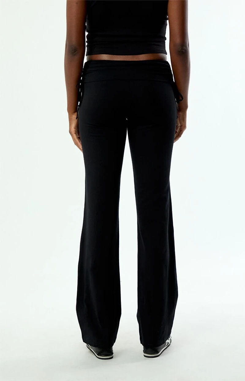Pacsun Sutton Fold-Over Flare Pants