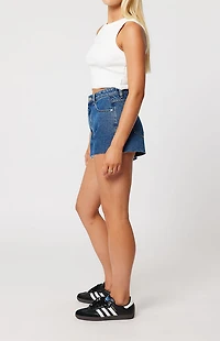ABRAND Bella High Waisted Relaxed Denim Shorts