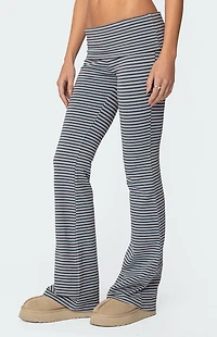 Edikted Kaeli Stripey Flared Leggings