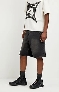 Pacsun Parker Baggy Jean Shorts Carpenter Black