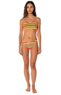 Maaji Artemisa Scrunch Reversible Bandeau Bikini Top