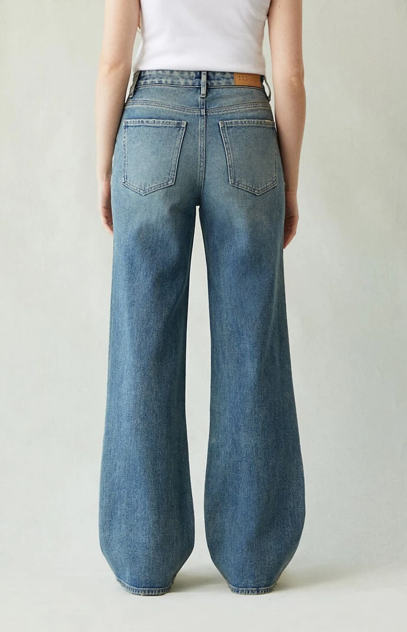 Pacsun Madison High Waisted Girlfriend Jeans Medium Indigo