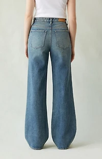Pacsun Madison High Waisted Girlfriend Jeans Medium Indigo