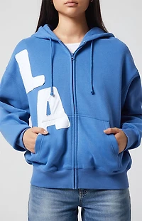 Pacsun Big LA  Zip Up Oversized Hoodie