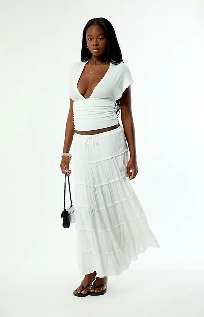 Pacsun Tiered Maxi Skirt