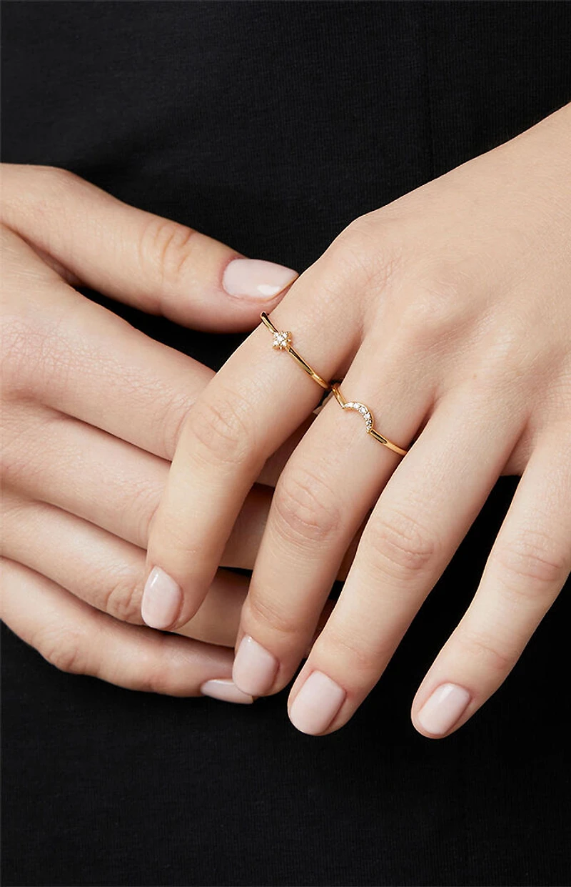 Ana Luisa Sky Moon and Star Rings