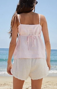 John Galt Pink Edith Tank Top