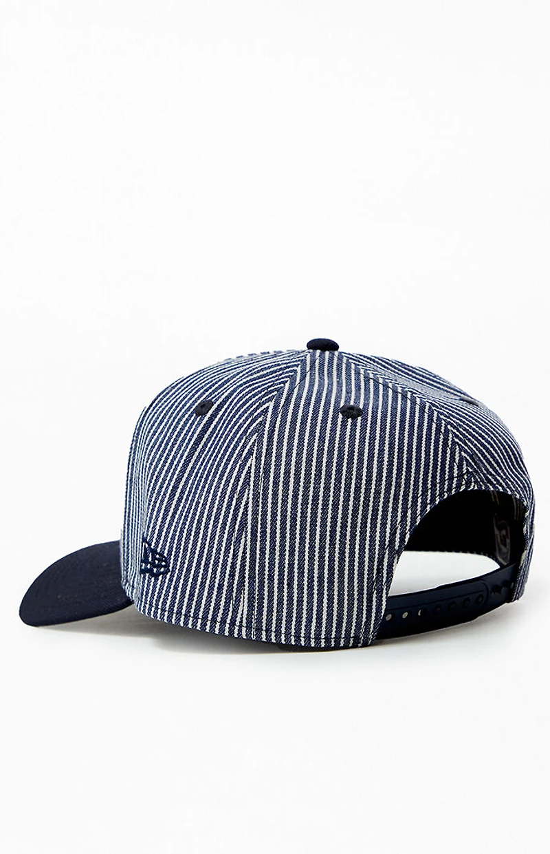 New Era x PS Reserve Miami Marlins Striped Denim 9FORTY Hat
