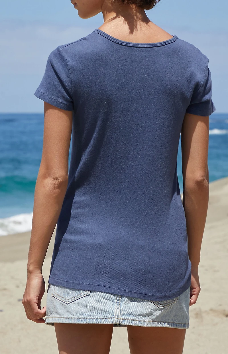 John Galt Navy Hailie Butterfly T-Shirt