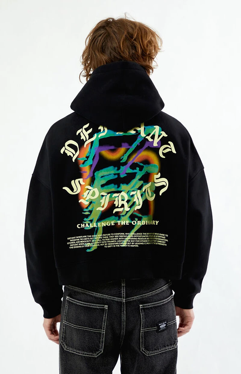 Pacsun Defiant Spirits Cropped Hoodie