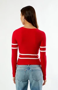 WILD COLLECTIVE x NHL Detroit Red Wings V-Neck Sweater