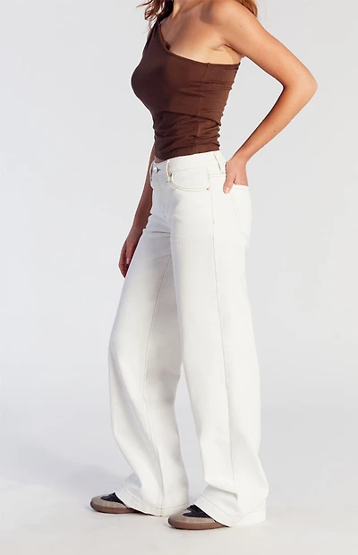 Pacsun Casey Low Rise Baggy Jeans Butterfly Stamp