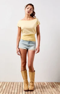 Your Favorite Eva Short Sleeve Sweater T-Shirt