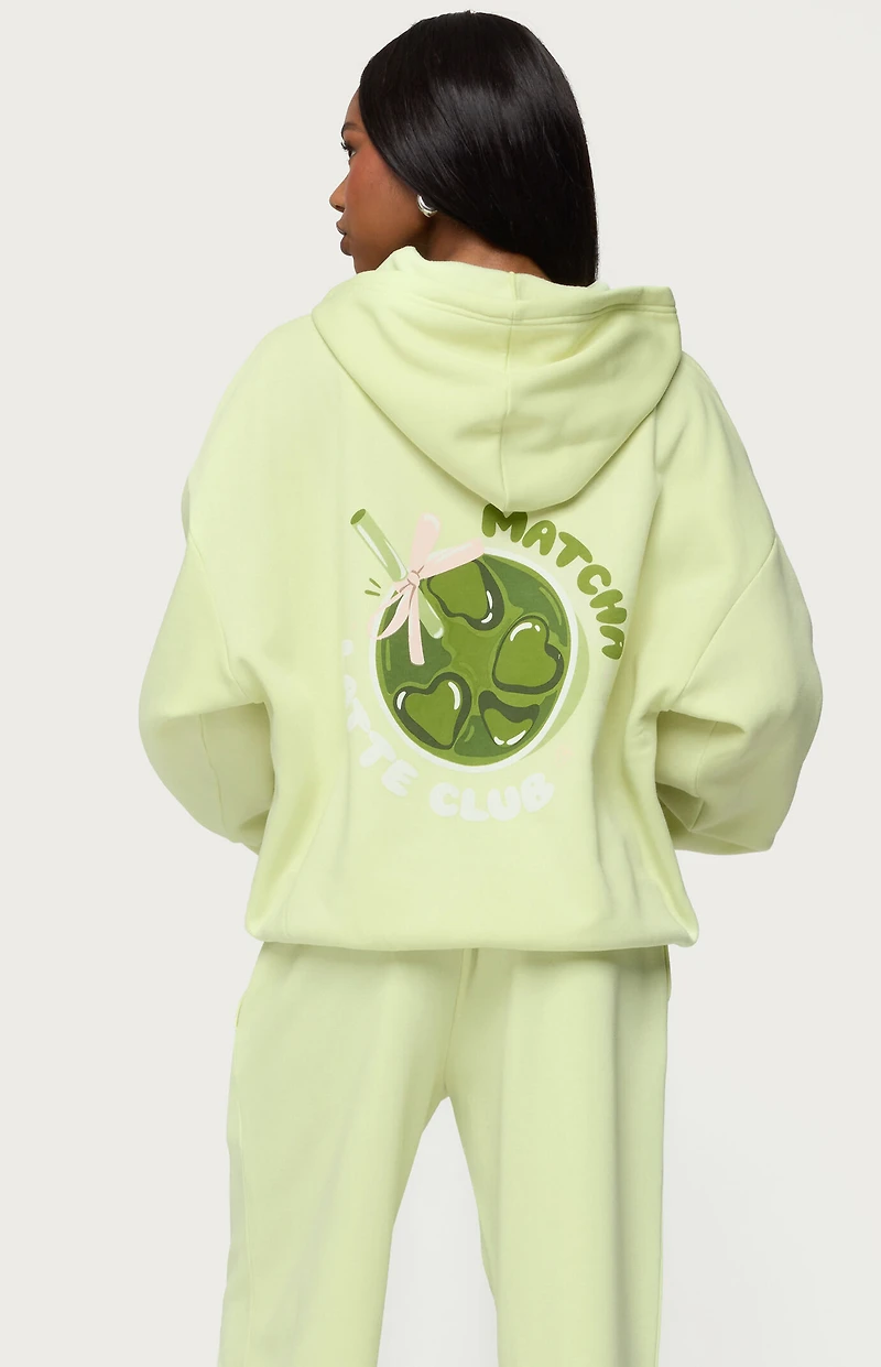 Edikted Matcha Lover Oversized Hoodie