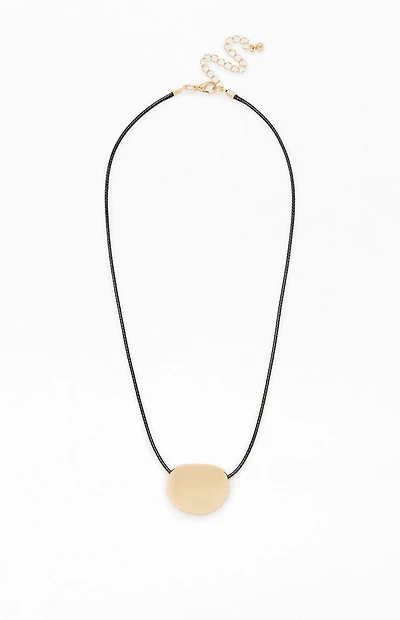 Pacsun Hannah Gold Metal Pendant Necklace