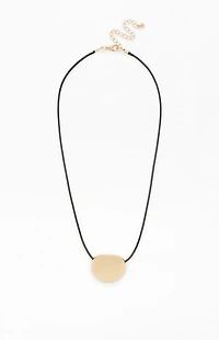 Pacsun Hannah Gold Metal Pendant Necklace