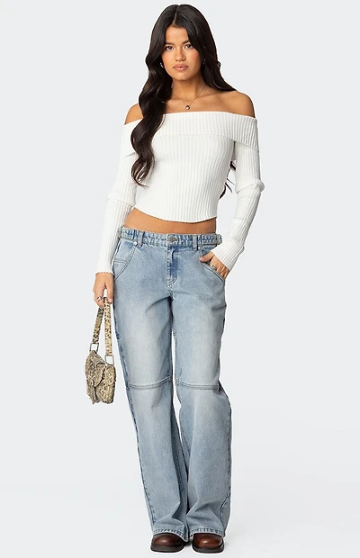 Edikted Shai Low Rise Carpenter Jeans