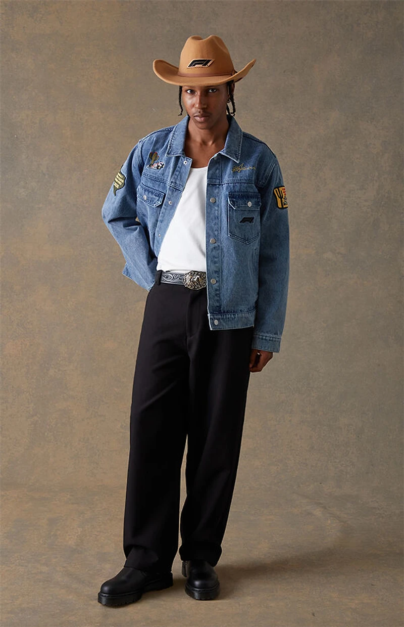 Formula 1 x Pacsun United States Grand Prix 2025 Austin Texas Denim Jacket