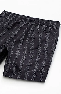 Pacsun Vertical Thorn 6.5" Swim Trunks