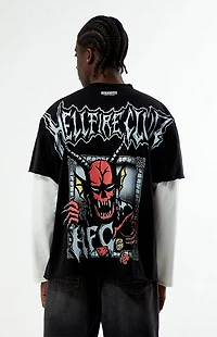 Netflix x Stranger Things Hellfire Club Dungeon Twofer Long Sleeve T-Shirt