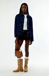 Pacsun Dark Indigo Kirby Denim Shacket