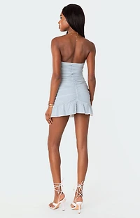 Edikted Gaia Gathered Mini Dress