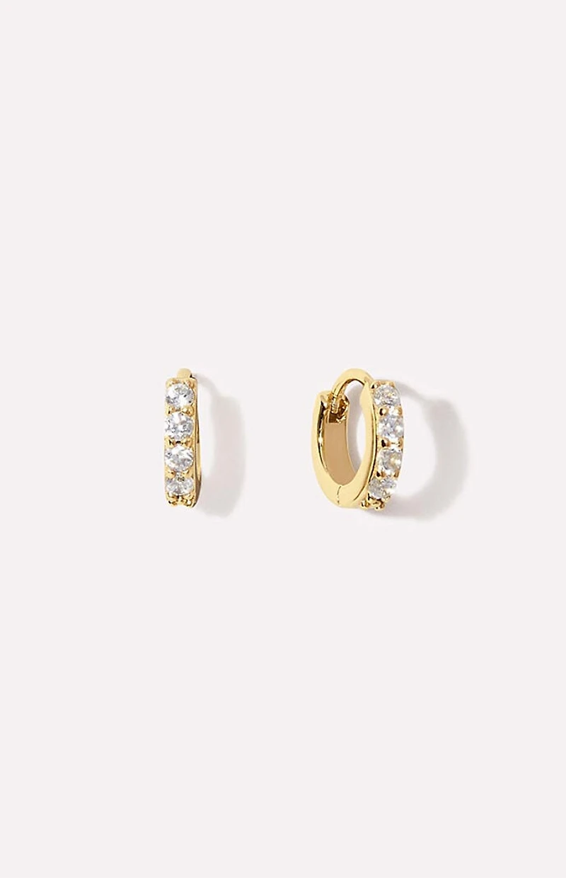 Ana Luisa Suzanne Huggie Hoop Earrings