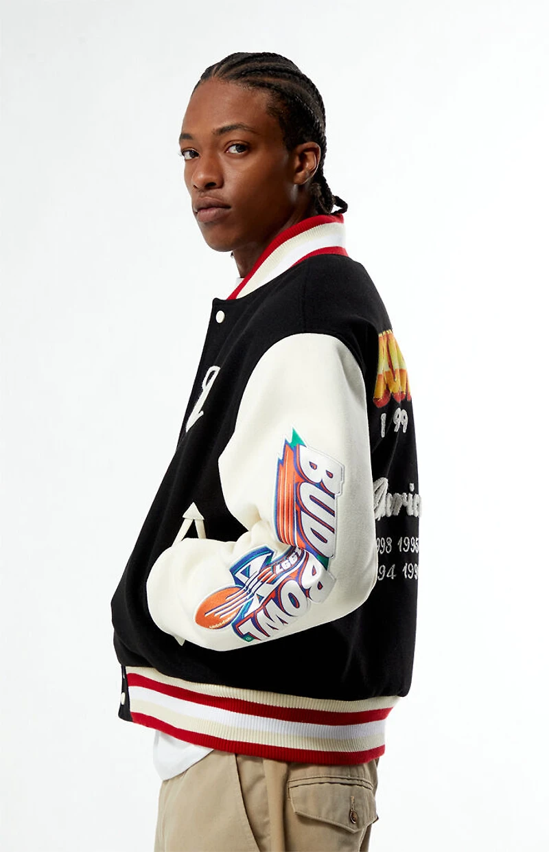 Budweiser Bud Bowl Black Varsity Jacket