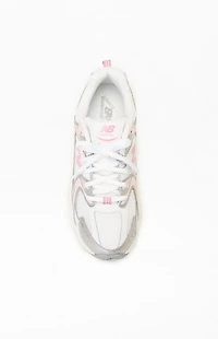 New Balance Kids White & Pink 530 Shoes