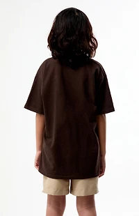 Pacsun Kids Brown Graphic T-Shirt