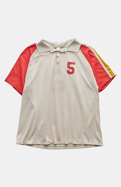 PS VINTAGE '80s Number 5 Polo Graphic Top