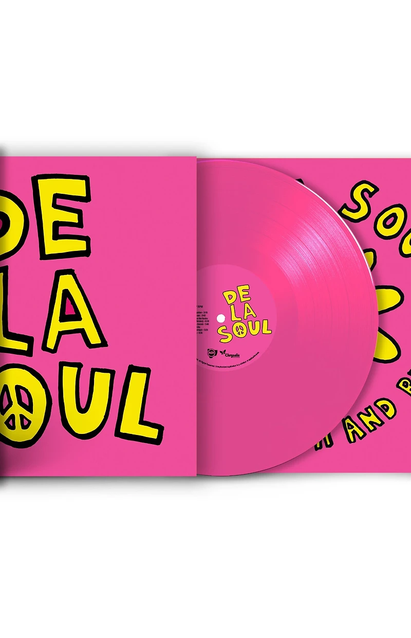 De La Soul 3 Feet High Vinyl Record (Magenta Vinyl)
