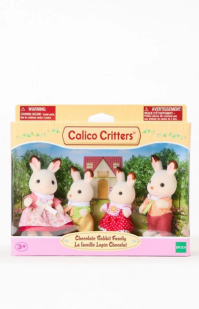 CALICO CRITTERS Chocolate Rabbit Family Figures