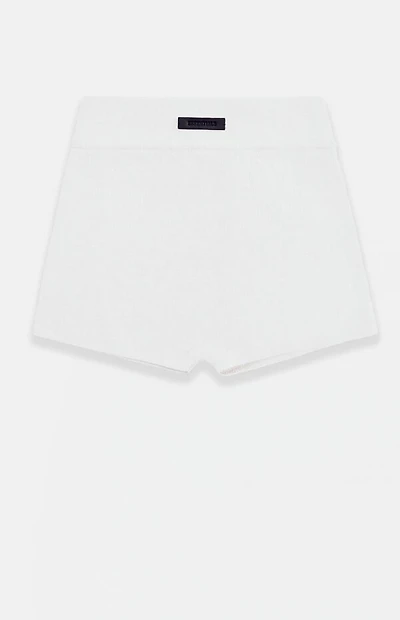 Fear of God ESSENTIALS Women's Cloud White Knit Boxer Shorts